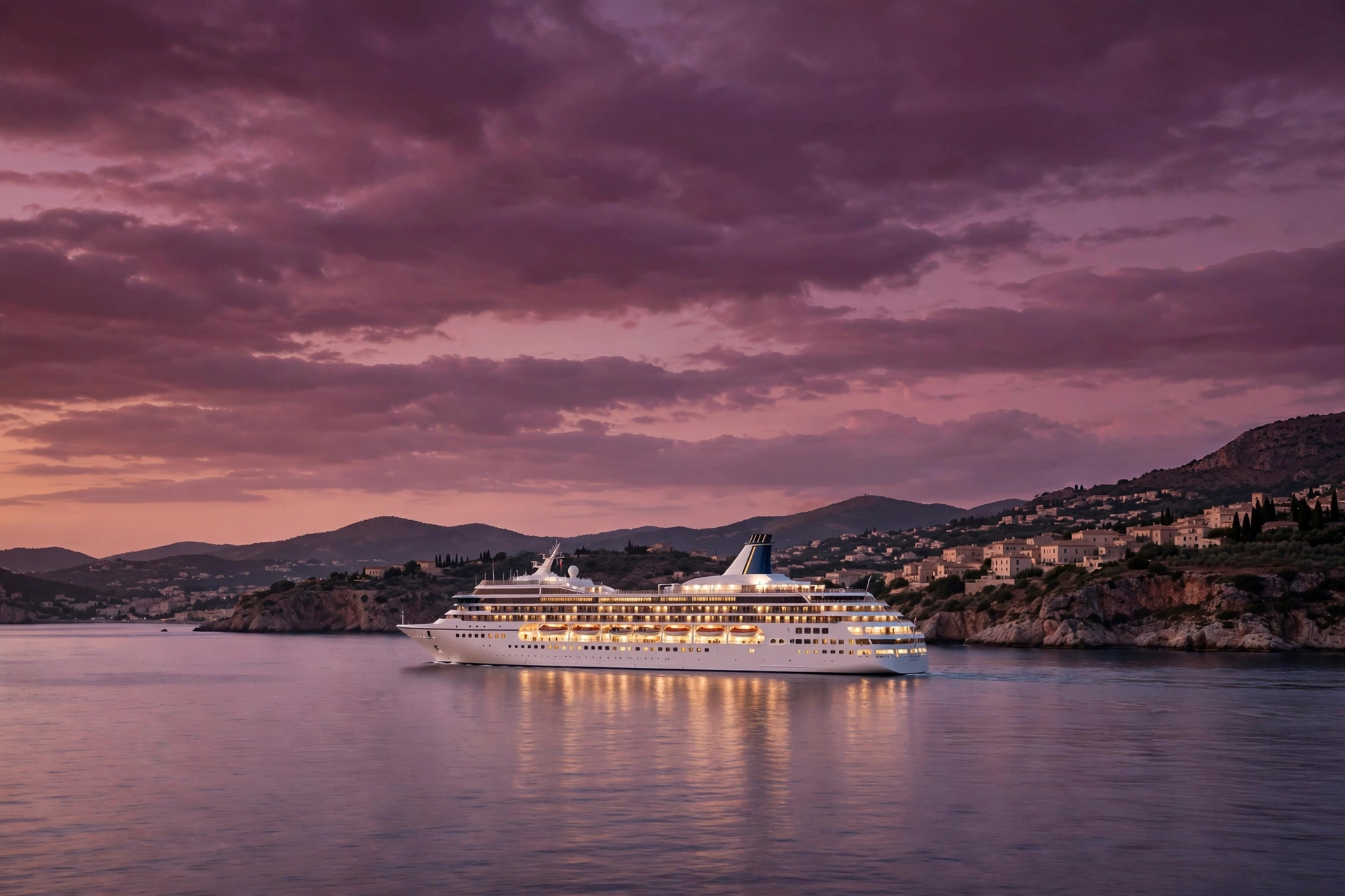 Cruise at dusk